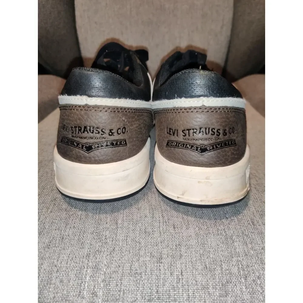 LEVI'S Men's 520 Low-Top BASKETBALL SNEAKERS COLOR BROWN/BONE SIZE 10